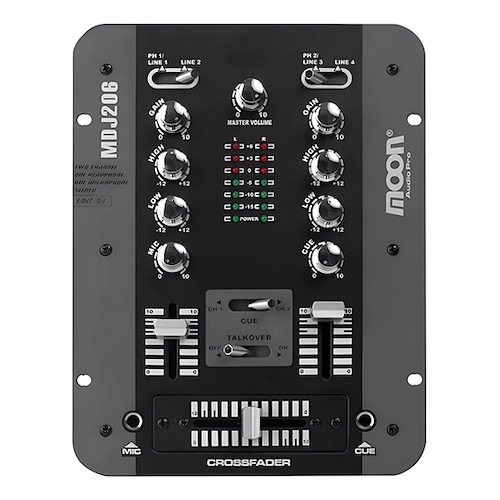 Mezcladora de DJ de 2 canales MOON MDJ206