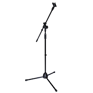 Soporte Pie para Microfono Jirafa Negro con pipeta c/Funda MXP MSMF10