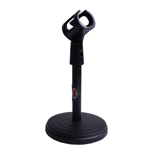 Soporte de Microfono Recto Corto Base Redonda con peso MXP MSMM1