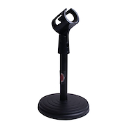 Soporte de Microfono Recto Corto Base Redonda con peso MXP MSMM1