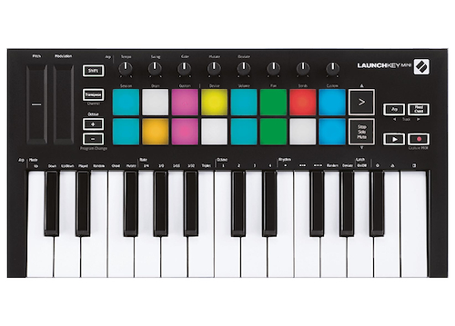 Controlador de Teclado Mini Midi USB NOVATION Launchkey Mini MK3