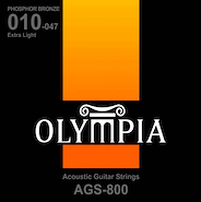 Encordado para Guitarra Acústica "Phosphor Bronze" 010-047 OLYMPIA AGS800