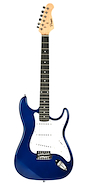 Guitarra Electrica Stratocaster S-S-S Azul C/Funda PARQUER ST100BLU