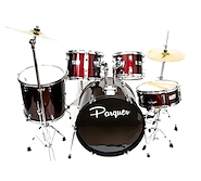 Bateria 5 Cuerpos y Fierros y Platos Wine Red PARQUER 10065WR