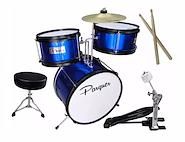 Bateria Infantil para Niños 3 Cuerpos c/Banqueta Azul PARQUER 10030BLU