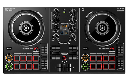 Controlador de DJ 2 Canales c/USB Blu PIONEER DDJ-200 - GRUPO CENTERLOM