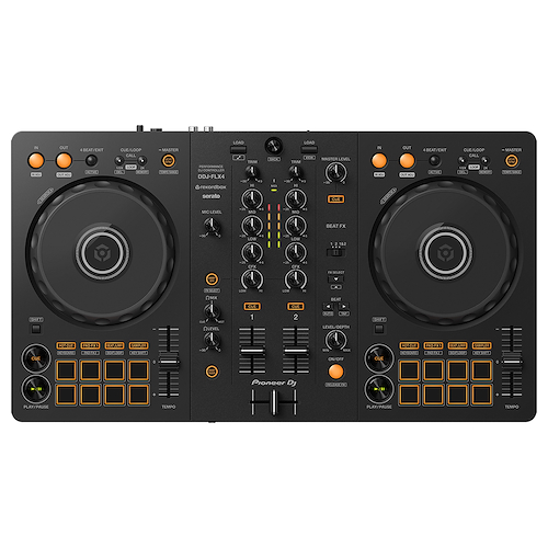 Controlador de DJ 2 Canales c/USB y 8 Pads - Rekordbox DJ PIONEER DDJ-FLX4