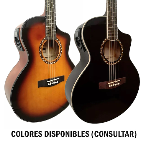Guitarra Electroacustica c/Eq 5 Bandas y Afinador QTE QAG-41-5B