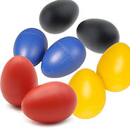 Huevos Rítmicos el Par Shaker (negro/azul/rojo/amarillo) QUICKTENSION AFSD05