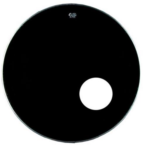 Parche Bass Head, Sound-Hole, Negro, Con Agujero 22