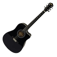 Guitarra Electroacustica c/microfono Negro ROCKET R11EQ75-BK