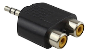 Adaptador Plug 3.5 ST a Jack 2RCA RV ACCESORIOS 2RCA-MINIPLUG ST