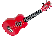 Ukelele Soprano 21" Rojo Tapa, Aro y Fondo de Tilo SANTA CRUZ UK200S-RD