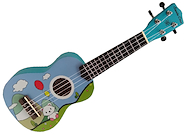 Ukelele Soprano 21" Diseño Pradera Tapa, Aro y Fondo de Tilo SANTA CRUZ UK300-OX