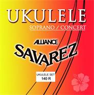 Encordado para Ukelele Soprano/Concert Alliance SAVAREZ 140 R