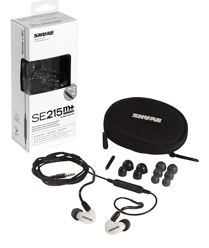 Auriculares Intraural con Microfono y Control Remoto SHURE SE215M+SPE