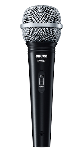 Microfono Dinamico Multiproposito en Caja c/Sw on-off SHURE SV100