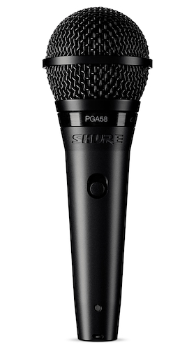 Microfono Vocal con cable XLR-QTR SHURE PGA58-QTR