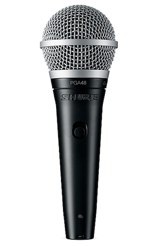 Microfono Vocal con cable XLR-QTR SHURE PGA48-QTR
