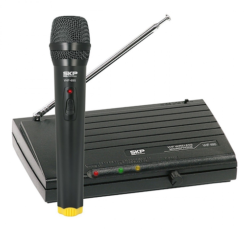 Microfono Inalámbrico Simple de Mano VHF SKP VHF-695