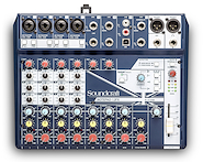 Consola Mixer Analógica 12 Canales USB SOUNDCRAFT NOTEPAD-12FX