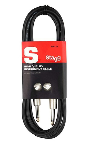 Cable Plug - Plug Standard 3 mts - 6 mm. STAGG SGC3DL