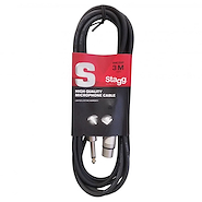 Cable Canon - Plug Standard 3 mts. - 6 mm. STAGG SMC3XP
