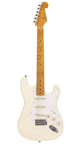 Guitarra Eléctrica Strato S-S-S White Vintage Series Maple SX SST57VWH