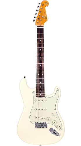 Guitarra Eléctrica Strato S-S-S White Vintage Series RW SX SST62VWH