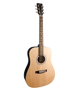 Guitarra Acustica Cuerpo Dreadnought SX SD204GTBK