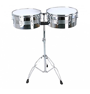 Timbaleta 13"+14" Acero C/Soporte THUNDER JBTB-1413