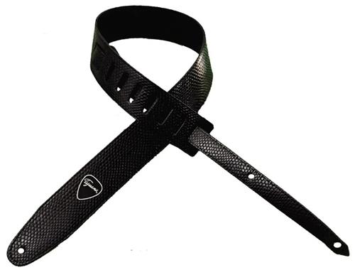 Correa para Guitarra Simil Reptil Negro 6cm TIJUANA 310-6