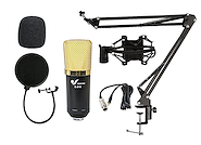 Microfono Condenser con Araña, PopFilter y Brazo VENETIAN N-3