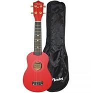 Ukelele Estudio Iniciación Soprano C/Funda Rojo VESTON KUS12 RD