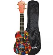 Ukelele Estudio Iniciación Soprano C/Funda Hongos VESTON KUS22 MUSHROOM