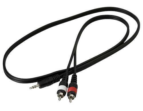 Cable Armado Miniplug 3.5 Stereo X 2 RCA - 1 mt. WARWICK RCL 20901 D4
