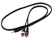 Cable Armado Miniplug 3.5 Stereo X 2 RCA - 1 mt. WARWICK RCL 20901 D4