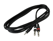 Cable Armado Miniplug 3.5 Stereo X 2 Plug 6.5 Mono - 3 mts WARWICK RCL 20914 D4