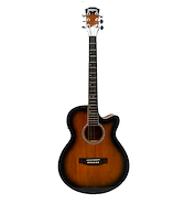 Guitarra Electroacustica Sunburst c/Corte Eq 3 Bandas WASHBURN WA45CE TSB