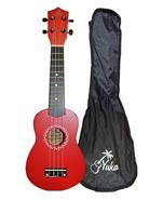 Ukelele Estudio Iniciación Soprano C/Funda ROJO YUKA YUS50 RD