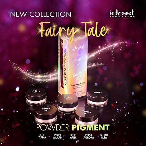 IDRAET PRO MAKEUP Pigmentos en Polvo Colección Fairy Tail