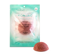 KONJAC Esponja Facial con Fina Arcilla Roja Francesa