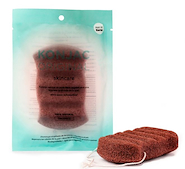 KONJAC Esponja Corporal Roja 6 Olas Arcilla Roja Francesa