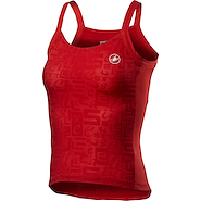 CASTELLI PROMESSA JACQUARD BAVETTE TOP - RED