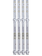 6586 Kitx4 De 8 Leds PHILIPS 50PUD6654/77 94,5cm