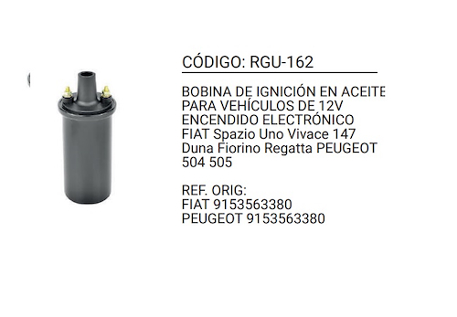 Burteo Bobina De Ignición En Aceite Universal Encendido Fiat Peugeot - $ 16.274