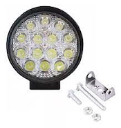 Burteo Faro Led 14 Led Redondo 42 Watts Blanco 12V  24V Disipador Grande