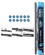 EKTION Escobilla Flat Universal Enganche Estandar 21' Chata Acero - Enganche Unversal