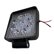 Infinity Tech Faro Led 9 Led Cuadrado  27 Watts Blanco 12V  24V Mini