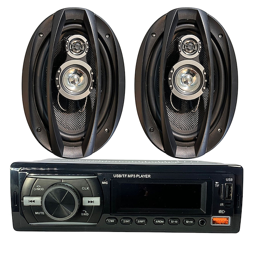 Infinity Tech  Combo Stereo 920 Bluetooth Usb Mp3 Fm + Juego De Parlantes 6 - $ 101.083